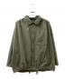Porter Classic（ポータークラシック）の古着「POPLIN GATHERED JACKET」｜オリーブ