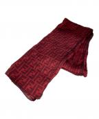 FENDIフェンディ）の古着「ズッカ柄シルストール」｜レッド