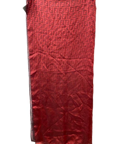FENDI（フェンディ）FENDI (フェンディ) ズッカ柄シルストール レッドの古着・服飾アイテム