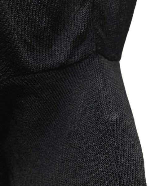 BURBERRY LONDON（バーバリーロンドン）BURBERRY LONDON (バーバリーロンドン) ギャザースリーブカーディガン ブラック サイズ:SIZE2の古着・服飾アイテム