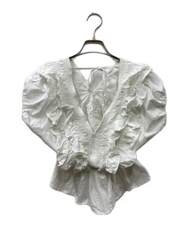中古・古着通販】moussy (マウジー) SHOULDER FRILL トップス/ブラウス 