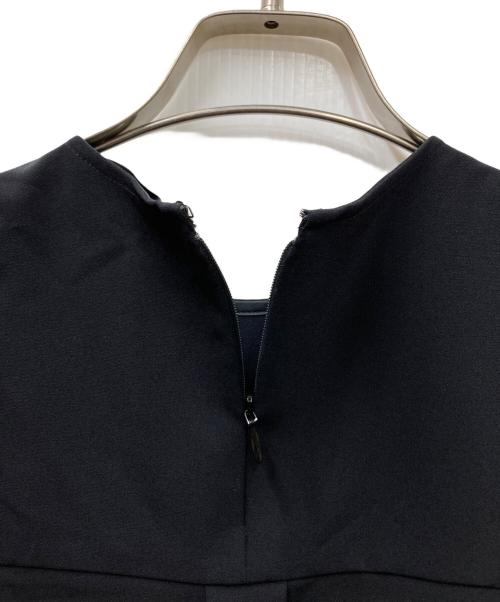 YOKO CHAN（ヨーコチャン）YOKO CHAN (ヨーコチャン) パフスリーブフリルトリムブラウス ブラック サイズ:Freeの古着・服飾アイテム