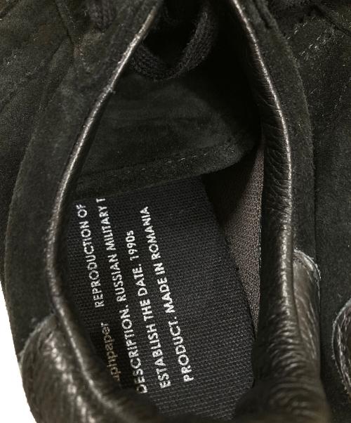 Graphpaper（グラフペーパー）Graphpaper (グラフペーパー) reproduction of found (リプロダクションオブファウンド) RUSSIAN MILITARY TRAINER ローカットスニーカー ブラック サイズ:40の古着・服飾アイテム