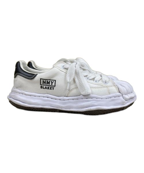 Maison MIHARA YASUHIRO（メゾン ミハラ ヤスヒロ）Maison MIHARA YASUHIRO (メゾン ミハラ ヤスヒロ) BLAKEY OG Sole Canvas Low-top Sneaker ローカットスニーカー ホワイト×ブラック サイズ:44の古着・服飾アイテム