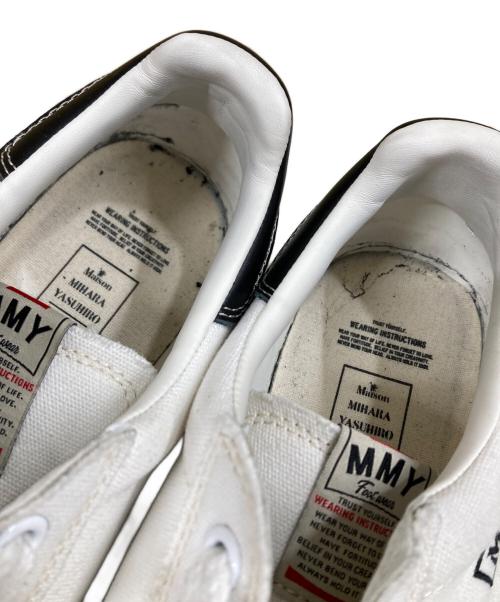 Maison MIHARA YASUHIRO（メゾン ミハラ ヤスヒロ）Maison MIHARA YASUHIRO (メゾン ミハラ ヤスヒロ) BLAKEY OG Sole Canvas Low-top Sneaker ローカットスニーカー ホワイト×ブラック サイズ:44の古着・服飾アイテム