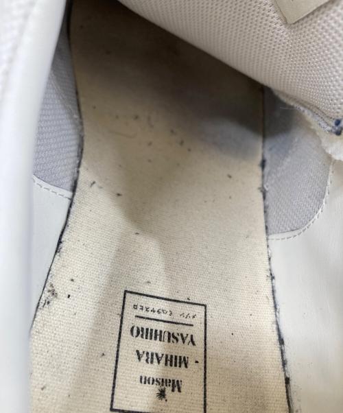 Maison MIHARA YASUHIRO（メゾン ミハラ ヤスヒロ）Maison MIHARA YASUHIRO (メゾン ミハラ ヤスヒロ) BLAKEY OG Sole Canvas Low-top Sneaker ローカットスニーカー ホワイト×ブラック サイズ:44の古着・服飾アイテム