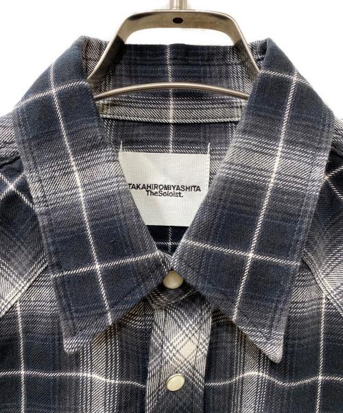 TAKAHIROMIYASHITA TheSoloIst.（タカヒロミヤシタ ザソロイスト）TAKAHIROMIYASHITA TheSoloIst. (タカヒロミヤシタ ザソロイスト) cut off sleeve western shirt ウエスタンノースリーブシャツ ブラック サイズ:46の古着・服飾アイテム