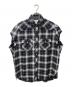TAKAHIROMIYASHITA TheSoloIst.（タカヒロミヤシタ ザソロイスト）の古着「cut off sleeve western shirt ウエスタンノースリーブシャツ」｜ブラック