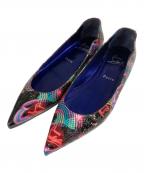 Christian Louboutinクリスチャン・ルブタン）の古着「総柄エナメルパンプス」｜マルチカラー