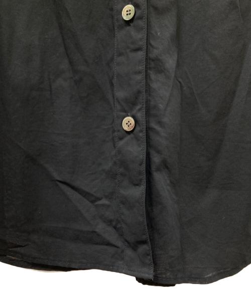 JOHN LAWRENCE SULLIVAN（ジョン ローレンス サリバン）JOHN LAWRENCE SULLIVAN (ジョン ローレンス サリバン) LS COTTON VOILE GATHERS BELT SLEEVELESS SHIRT ブラック サイズ:Sの古着・服飾アイテム