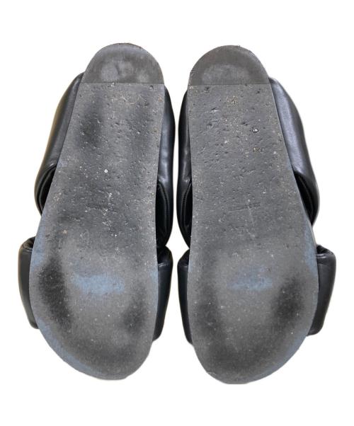 JIL SANDER（ジルサンダー）JIL SANDER (ジルサンダー) クロスストラップ スライドサンダル ブラック サイズ:40の古着・服飾アイテム