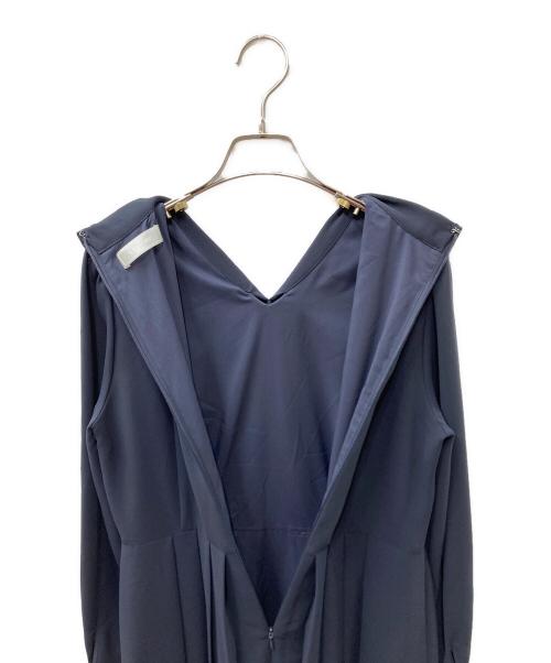 CELFORD（セルフォード）CELFORD (セルフォード) ボータイプリーツワンピース ネイビー サイズ:38の古着・服飾アイテム