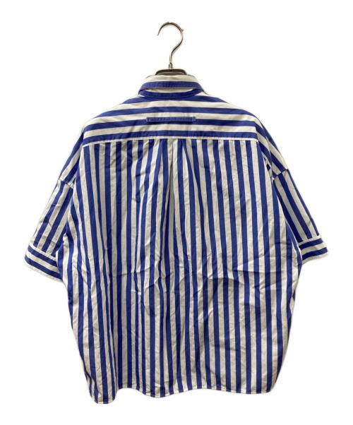ticca（ティッカ）TICCA (ティッカ) MMN (エムエムエヌ) 別注 スクエアビッグ半袖シャツ ホワイト×ブルー サイズ:Freeの古着・服飾アイテム