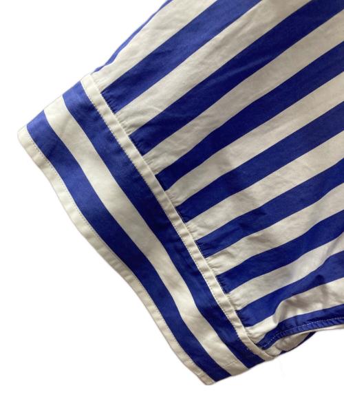 ticca（ティッカ）TICCA (ティッカ) MMN (エムエムエヌ) 別注 スクエアビッグ半袖シャツ ホワイト×ブルー サイズ:Freeの古着・服飾アイテム