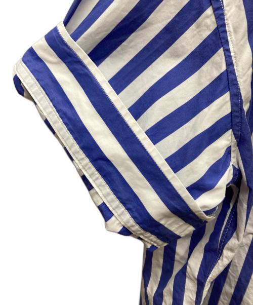 ticca（ティッカ）TICCA (ティッカ) MMN (エムエムエヌ) 別注 スクエアビッグ半袖シャツ ホワイト×ブルー サイズ:Freeの古着・服飾アイテム