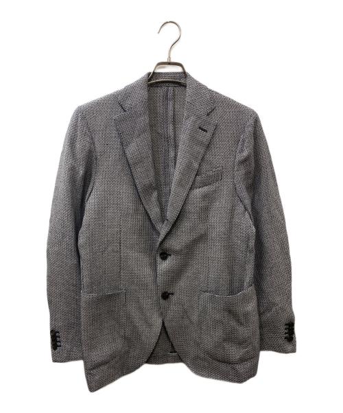 LARDINI（ラルディーニ）LARDINI (ラルディーニ) ウールリネンシルク ツイードジャケット マルチカラー サイズ:46の古着・服飾アイテム