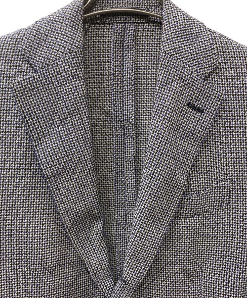 LARDINI（ラルディーニ）LARDINI (ラルディーニ) ウールリネンシルク ツイードジャケット マルチカラー サイズ:46の古着・服飾アイテム