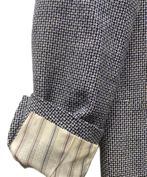 LARDINI（ラルディーニ）LARDINI (ラルディーニ) ウールリネンシルク ツイードジャケット マルチカラー サイズ:46の古着・服飾アイテム