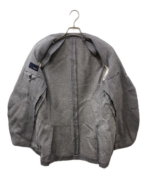 LARDINI（ラルディーニ）LARDINI (ラルディーニ) ウールリネンシルク ツイードジャケット マルチカラー サイズ:46の古着・服飾アイテム