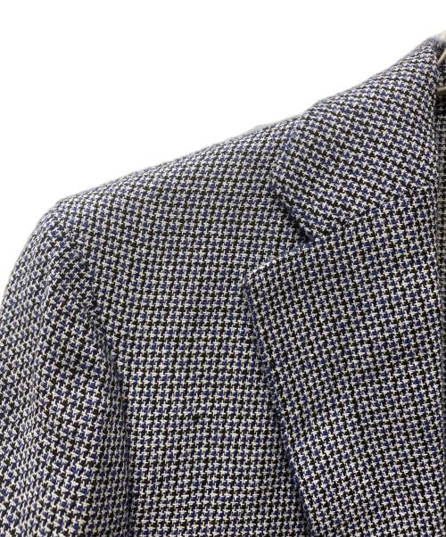 LARDINI（ラルディーニ）LARDINI (ラルディーニ) ウールリネンシルク ツイードジャケット マルチカラー サイズ:46の古着・服飾アイテム