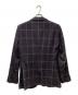 TAGLIATORE (タリアトーレ) ウールシルクリネン チェック2Bジャケット パープル サイズ:46：18000円