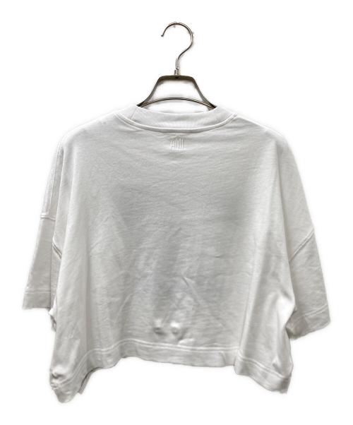 AMI Alexandre Mattiussi（アミアレクサンドルマテュッシ）AMI Alexandre Mattiussi (アミアレクサンドルマテュッシ) 刺繍ロゴTシャツ ホワイト サイズ:Ｍの古着・服飾アイテム