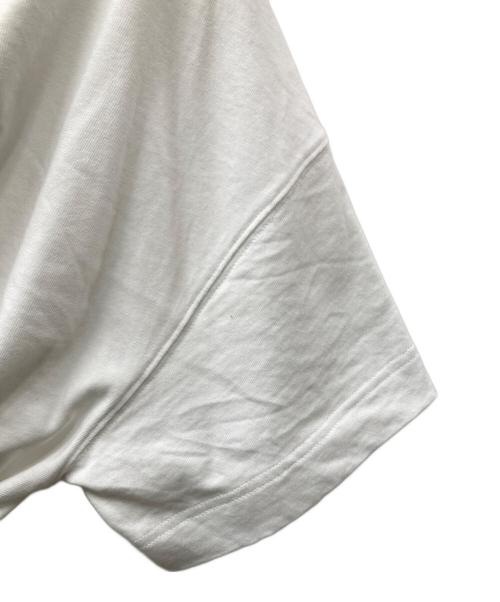 AMI Alexandre Mattiussi（アミアレクサンドルマテュッシ）AMI Alexandre Mattiussi (アミアレクサンドルマテュッシ) 刺繍ロゴTシャツ ホワイト サイズ:Ｍの古着・服飾アイテム