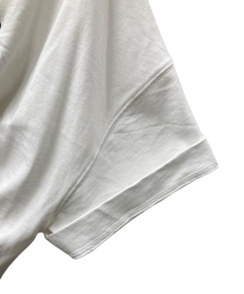 AMI Alexandre Mattiussi（アミアレクサンドルマテュッシ）AMI Alexandre Mattiussi (アミアレクサンドルマテュッシ) 刺繍ロゴTシャツ ホワイト サイズ:Ｍの古着・服飾アイテム