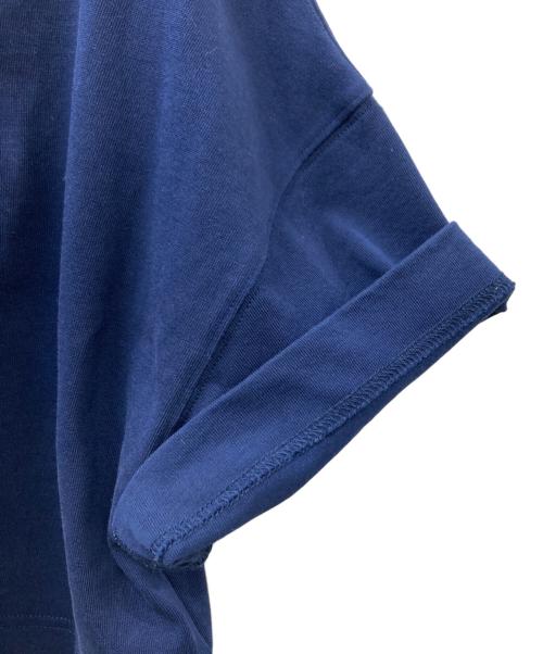 AMI Alexandre Mattiussi（アミアレクサンドルマテュッシ）AMI Alexandre Mattiussi (アミアレクサンドルマテュッシ) 刺繍ロゴTシャツ ネイビー サイズ:Ｓの古着・服飾アイテム