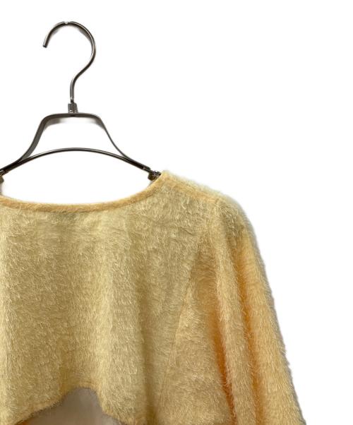 CLANE（クラネ）CLANE (クラネ) FLUFFY FRINGE TOPS/フラッフィーフリンジトップス イエロー サイズ:2の古着・服飾アイテム