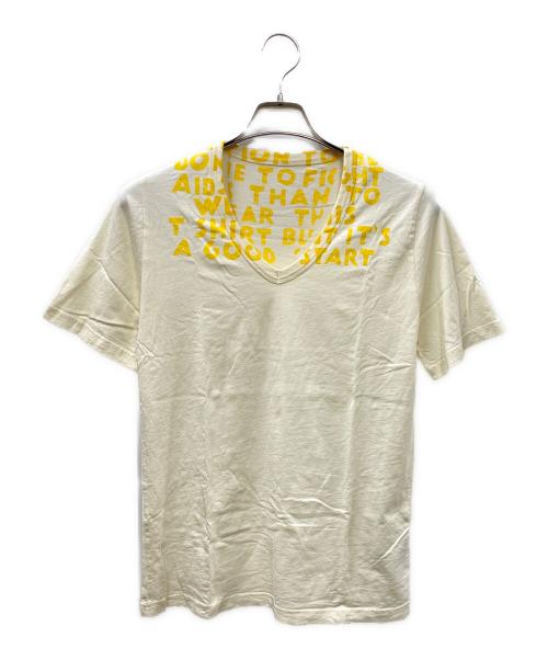 Maison Margiela（メゾンマルジェラ）Maison Margiela (メゾンマルジェラ) AIDS T-SHIRT イエロー サイズ:Ｓの古着・服飾アイテム