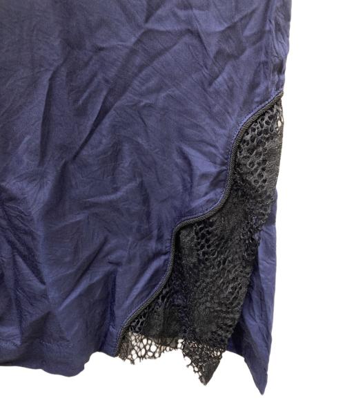 TOGA PULLA（トーガ プルラ）TOGA PULLA (トーガ プルラ) インナーレースドレス ワンピース ネイビー サイズ:36の古着・服飾アイテム