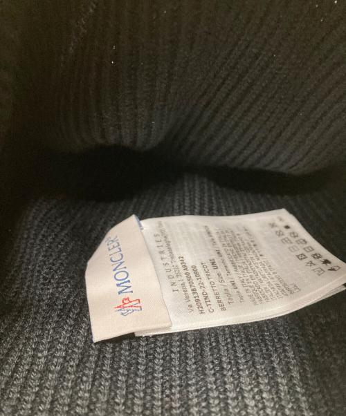 MONCLER（モンクレール）MONCLER (モンクレール) ニット帽 ブラックの古着・服飾アイテム