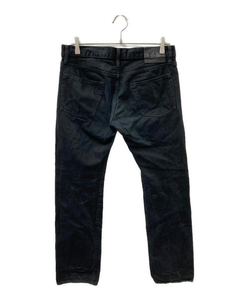 Hysteric Glamour（ヒステリックグラマー）Hysteric Glamour (ヒステリックグラマー) スタッズ クラッシュ加工 ダメージ ストレート デニムパンツ ブラック サイズ:32の古着・服飾アイテム