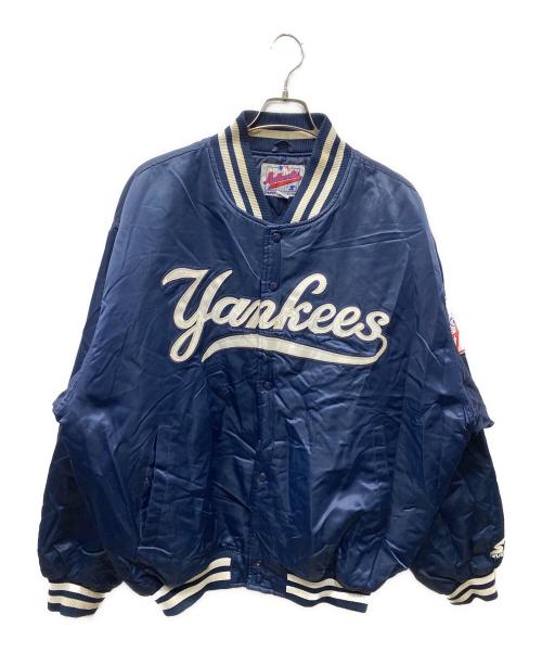 AUTHENTIC by STARTER（オーセンティックバイスターター）AUTHENTIC by STARTER (オーセンティックバイスターター) 90's NY Yankees チームスタジャン ネイビー サイズ:SIZE XLの古着・服飾アイテム