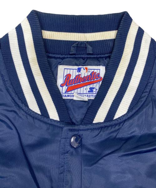 AUTHENTIC by STARTER（オーセンティックバイスターター）AUTHENTIC by STARTER (オーセンティックバイスターター) 90's NY Yankees チームスタジャン ネイビー サイズ:SIZE XLの古着・服飾アイテム