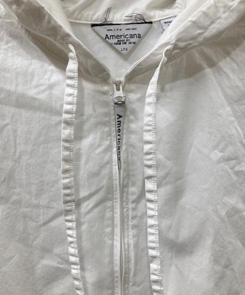 Americana（アメリカーナ）Americana (アメリカーナ) コットンフーデッドジャケット ホワイト サイズ:FREEの古着・服飾アイテム