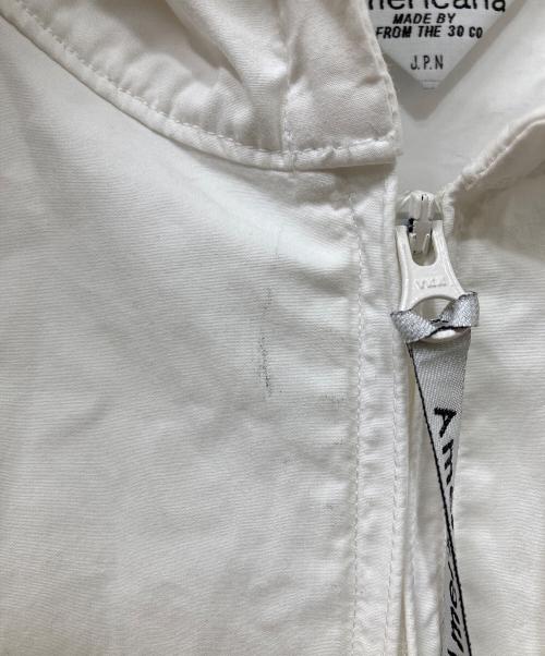 Americana（アメリカーナ）Americana (アメリカーナ) コットンフーデッドジャケット ホワイト サイズ:FREEの古着・服飾アイテム