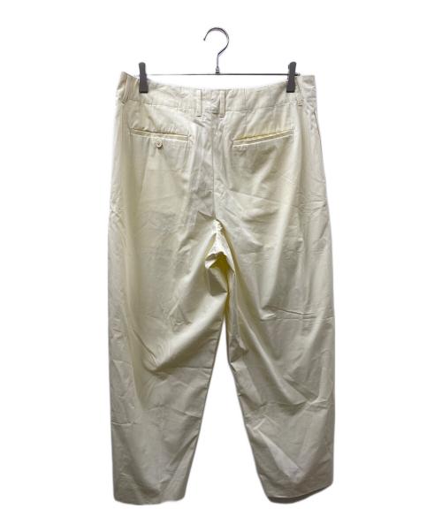 nonnotte（ノノット）nonnotte (ノノット) 2 TACK WIDE TAPERED TROUSERS アイボリー サイズ:Freeの古着・服飾アイテム
