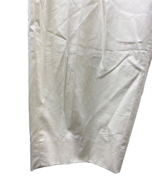 nonnotte（ノノット）nonnotte (ノノット) 2 TACK WIDE TAPERED TROUSERS アイボリー サイズ:Freeの古着・服飾アイテム