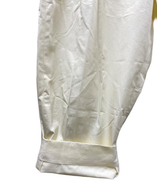 nonnotte（ノノット）nonnotte (ノノット) 2 TACK WIDE TAPERED TROUSERS アイボリー サイズ:Freeの古着・服飾アイテム