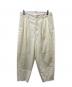 nonnotte（ノノット）の古着「2 TACK WIDE TAPERED TROUSERS」｜アイボリー