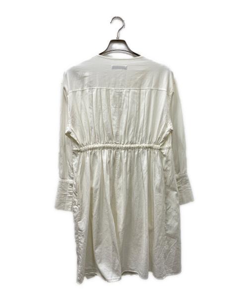 ETRE TOKYO（エトレトウキョウ）ETRE TOKYO (エトレトウキョウ) L/Sバンドカラーチュニックシャツ ホワイト サイズ:FREEの古着・服飾アイテム