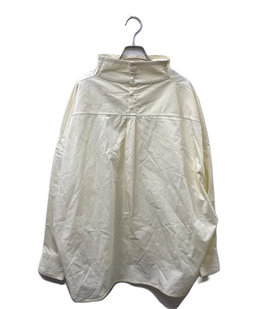 nonnotte（ノノット）nonnotte (ノノット) スタンドカラープルオーバーシャツ アイボリー サイズ:FREEの古着・服飾アイテム