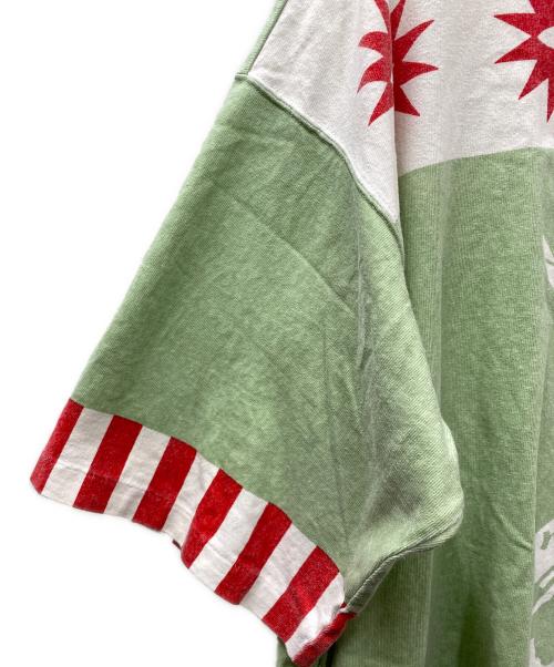 UNDERCOVER（アンダーカバー）UNDERCOVER (アンダーカバー) 17ss ビッグシルエットプリントTee グリーン×ホワイト サイズ:３の古着・服飾アイテム