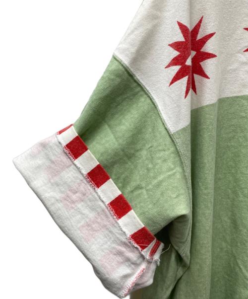 UNDERCOVER（アンダーカバー）UNDERCOVER (アンダーカバー) 17ss ビッグシルエットプリントTee グリーン×ホワイト サイズ:３の古着・服飾アイテム