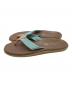 ISLAND SLIPPER (アイランドスリッパ) レザートングサンダル ピンク×ブルー サイズ:7：5000円