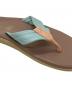 中古・古着 ISLAND SLIPPER (アイランドスリッパ) レザートングサンダル ピンク×ブルー サイズ:7：5000円