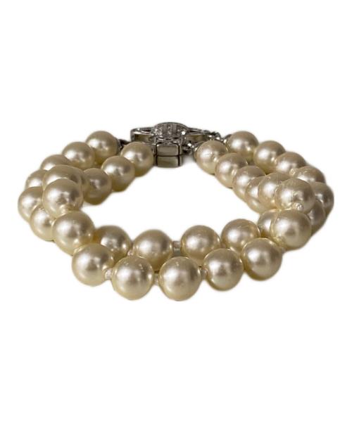 Vivienne Westwood（ヴィヴィアンウエストウッド）Vivienne Westwood (ヴィヴィアンウエストウッド) 2連パールブレスレット シルバー×ホワイト サイズ:OneSizeの古着・服飾アイテム