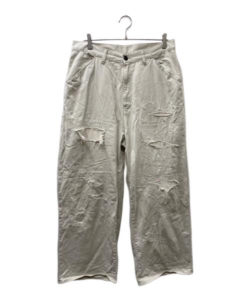 ANCELLM（アンセルム）ANCELLM (アンセルム) REMAKE WIDE CHINO TROUSERS アイボリー サイズ:2の古着・服飾アイテム